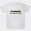 T-shirt imprimé noir pour homme Taille asiatique Mèmes Ne marchez pas sur le serpent Impression sans découpe T-shirt en coton