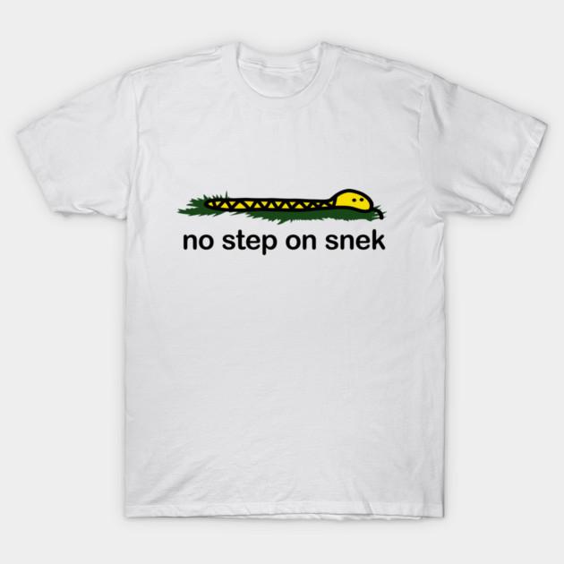 T-shirt imprimé noir pour homme Taille asiatique Mèmes Ne marchez pas sur le serpent Impression sans découpe T-shirt en coton