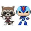 Figurines Funko Pop! Marvel VS Capcom : Rocket VS Mega Man X - FUNKO - Pop Vinyl - 2 figurines - Mixte