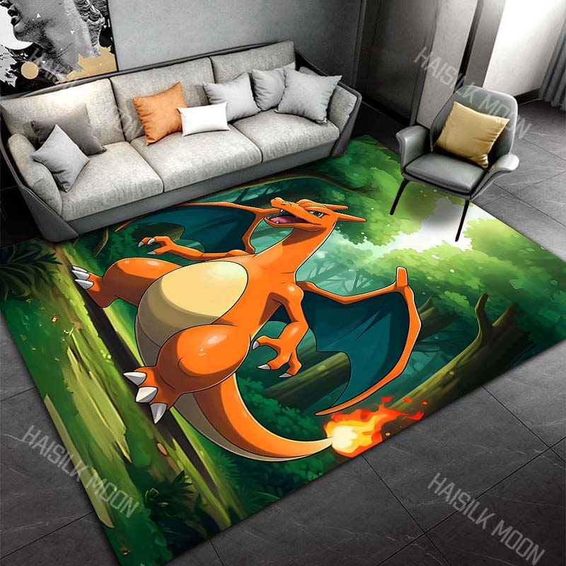 17Styles Monsters C-Charizard Carpet for Living Room Bedroom Kid's Room Game Room Home Decor Area Rug Non-slip Mat Potdemiel
