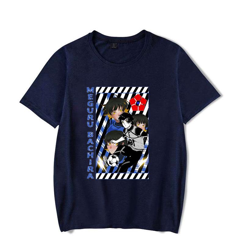 New Funny Anime BLUE LOCK Printed T-shirts Fashion Women Short Sleeve Cool Summer Casual Tops Loose Shirt Tees