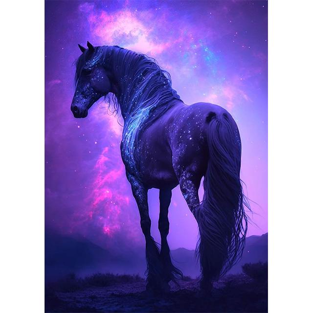 Black And White Wild Horse Wild Animal Prints Poster Canvas Painting Modern Wall Art Picture Living Room Bedroom Home Decoration
