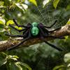 Spider Pet Costume for Cats Costume, Halloween Cat Outfit with Skull Face, Black Easy to Wear Holiday Apparel Dogs Cosplay Party Photo Props