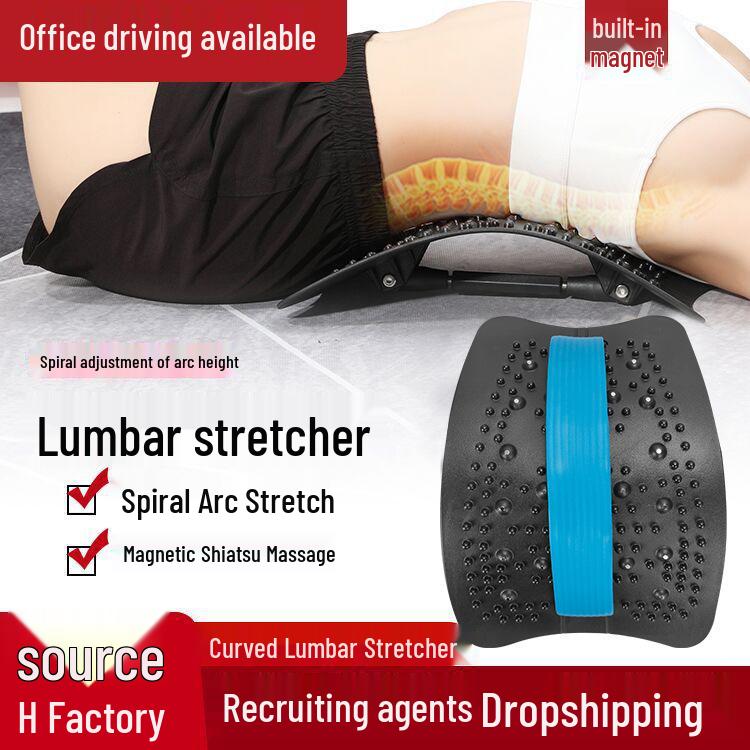 Four-Season Lumbar Traction Device: Spine Corrector & Waist Support Back Cushion for Discomfort