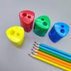 12Pcs Handheld Pencil Sharpeners Double Hole Sharpeners Portable Pencil Sharpening Tool for Student Children Artist