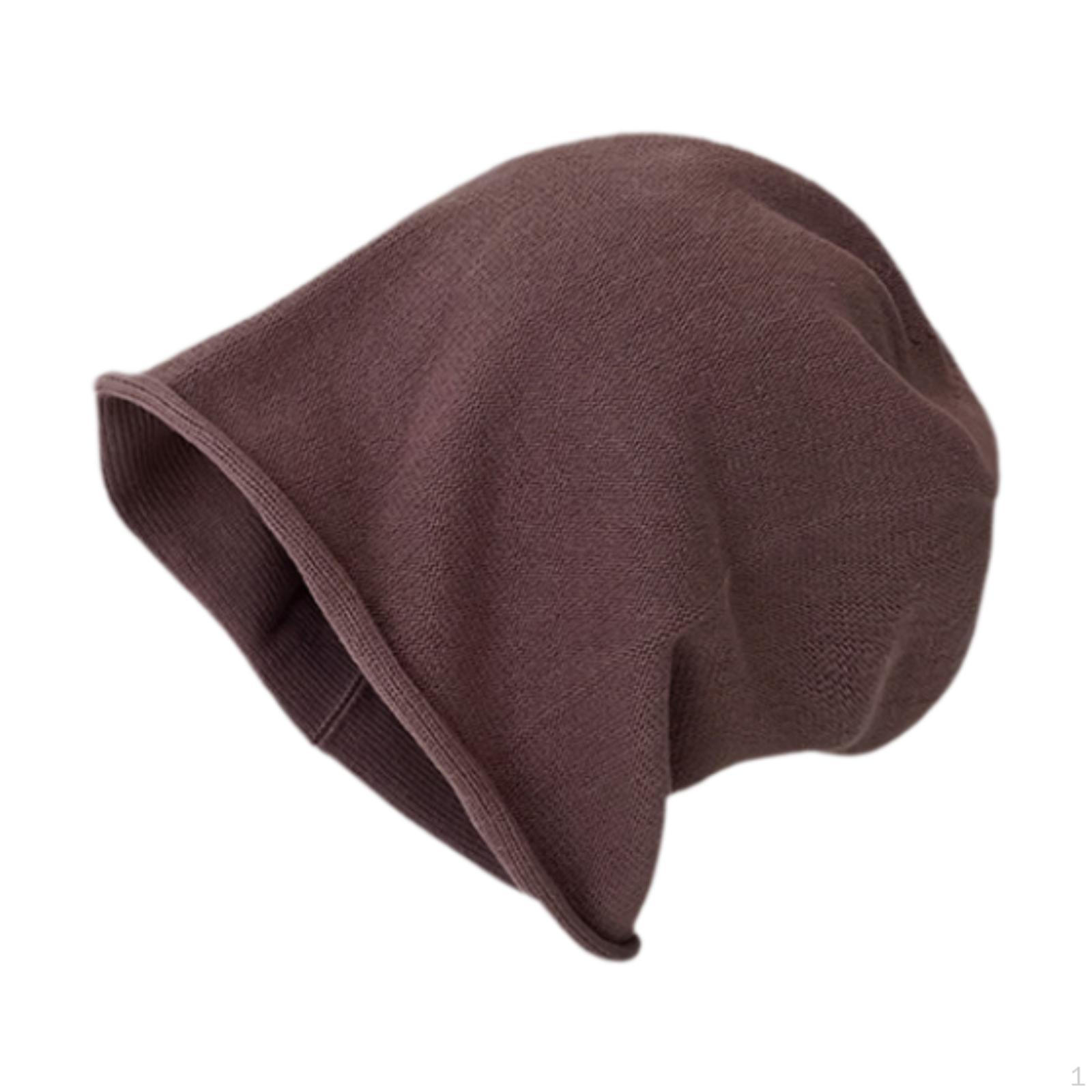 

Мужская свободная шапка-бини для хип-хопа и комфорта коричневый