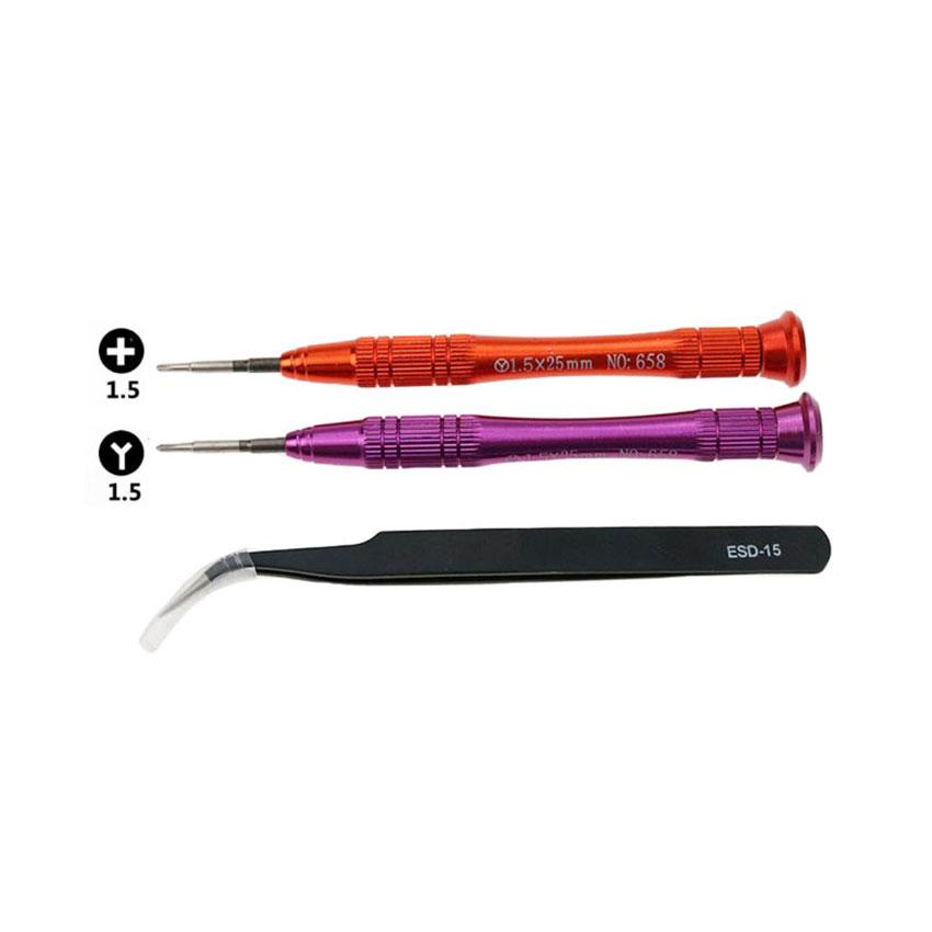 JCD Full Set Screws with Cross Y Tri Wing Screwdriver For Switch NS Console / Joy-Con Controller Replacement Spare Parts