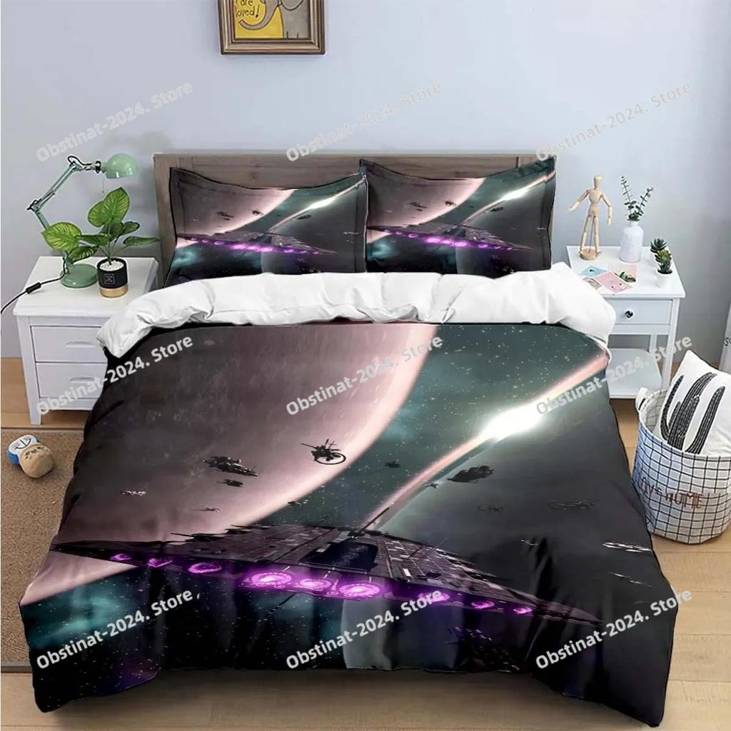 Fashion Anime 3D Game N-No-Man's-Sky Print Bedding Sets Bed Supplies Set Duvet Cover Bed Comforter Set Bedding Set Luxury Gift