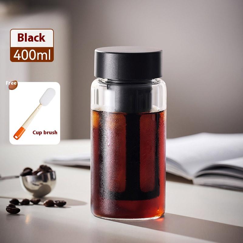 Gianxi Seal Cold Brew Kanne Kaffeetasse Tragbare Glastasse Cold Brew Wasserbecher Amerikanischer Sommer Cold Brew Becher
