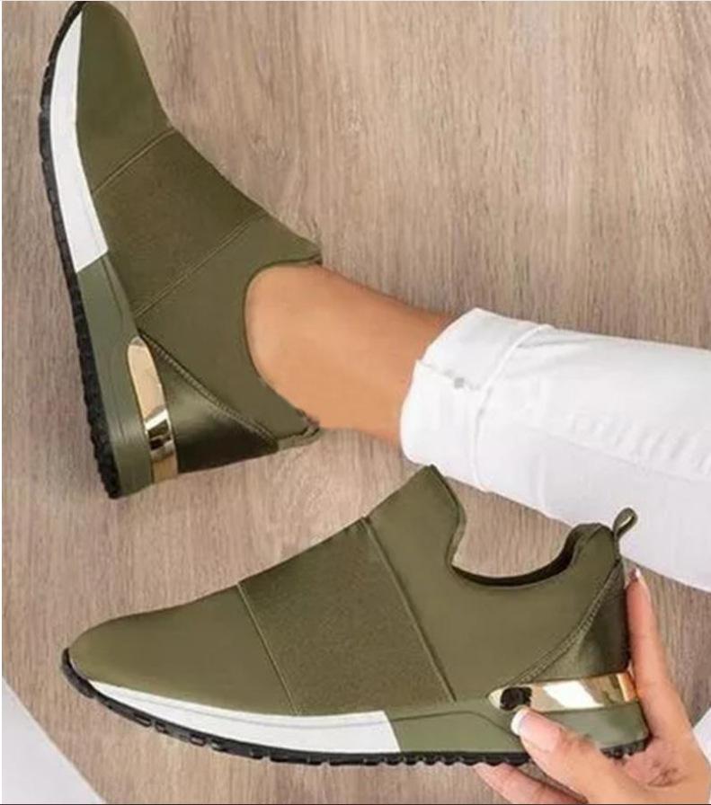 Breathable Women's Sneakers Slip-On Platform Casual Shoes for Women Solid Color Sports Shoes Tennis Female Running Footwear