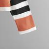 2024 Autumn/Winter Plus Size Women's Striped Knit Sweater - Long Sleeve Round Neck Top