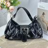 Retro Pleated Hobo Shoulder Bag for Women Hot Selling Maillard Style Underarm Bag Clutch Handbags for Travel Work Shopping