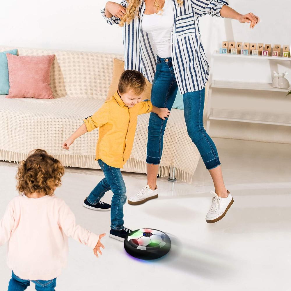 Boy Toys, LED Hover Soccer Ball, Air Power Training Ball Playing Football, Indoor Outdoor Sport Game, Birthday Gifts for Kid