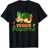 Veggie Powered Creative Tshirt Vegan T-Shirt Vegetarian Men Women Unisex Fashion Casual Crewneck Short Sleeve Leisure Summer Tee