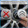 4Pcs 60MM Anti-Rust Rim Emblem Decals Scratch-Proof Car Wheel Center Cover For Citroen C1 C2 C3 C4 C5 C6 C8 C4L DS3 DS4 DS5LS DS6 Accessories