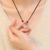 Lucky Nafu Rotates Guochao New Chinese Clavicle Chain Women's Niche Braided Rope Pendant Necklace Jewelry