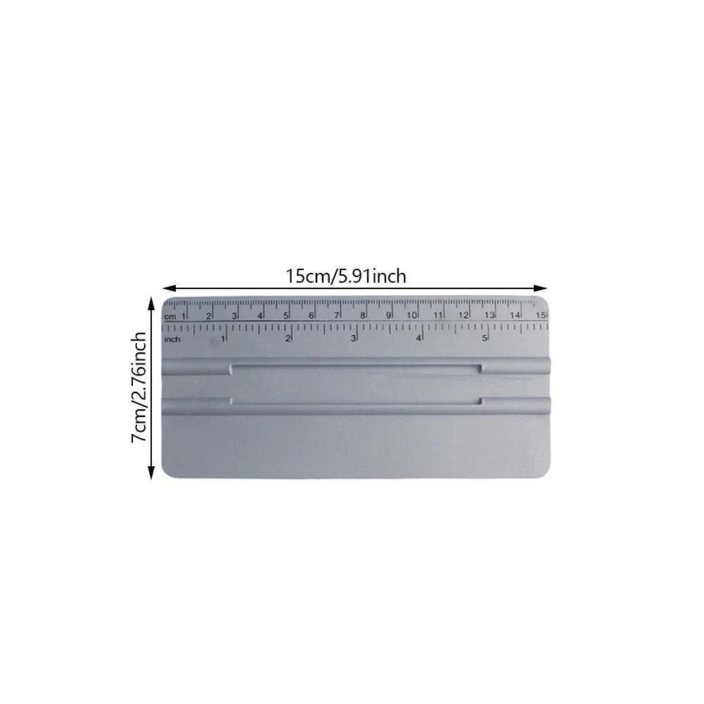 

15/19/24/29CM Long Squeegee with Scale Suede Felt Plastic Card Scraper Carbon Vinyl Wrap Tool Car Window Tint Water Wiper