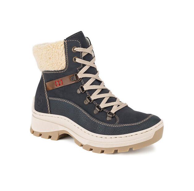 Rieker X9338-14 Blue Ankle Boots