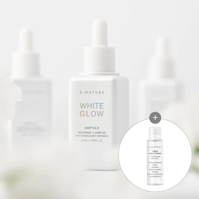 S Nature White Glow Ampoule 50ml (+Toner 50ml)