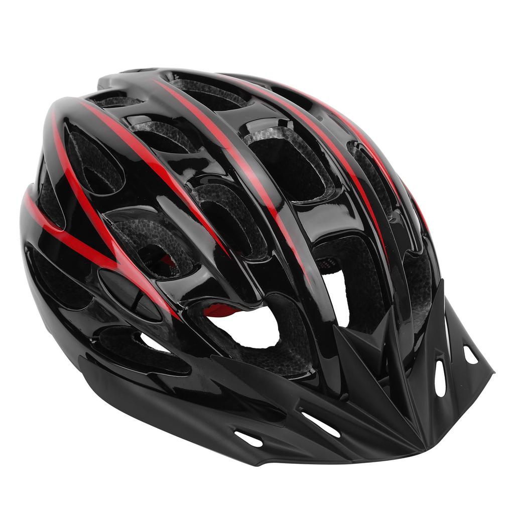 Adult Bicycle Helmet Adjustable Ultralight Riding Cycling Bike Helmet for Men WomenBlack Red