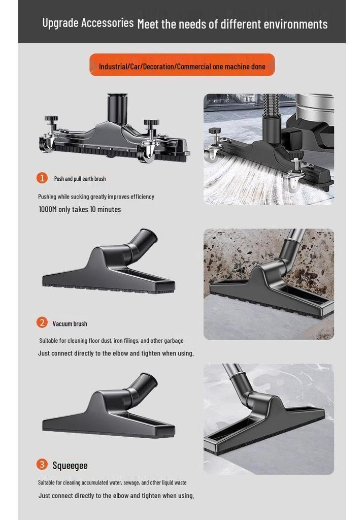 High-Power Industrial Vacuum Cleaner for Home and Car – Carpet and Grout Cleaning