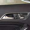 Real Carbon Fiber Car Accessories Door Handle Panel Trim Cover Soft Sticker For Mercedes CLA C117 2014-2018 GLA X156 2015-
