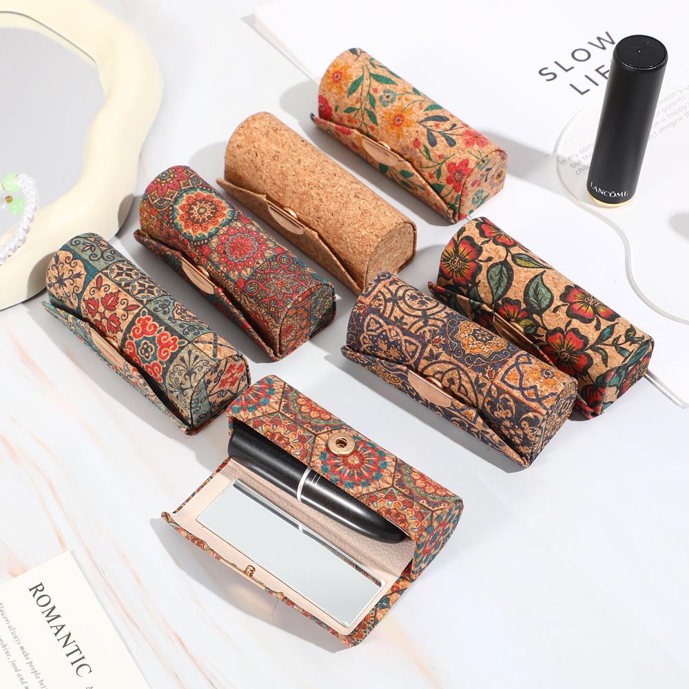 Retro Chinese Style Lipstick Box, Gift Box, Simple and High-end Folding Pastoral Style Lipstick Box, Storage Box.