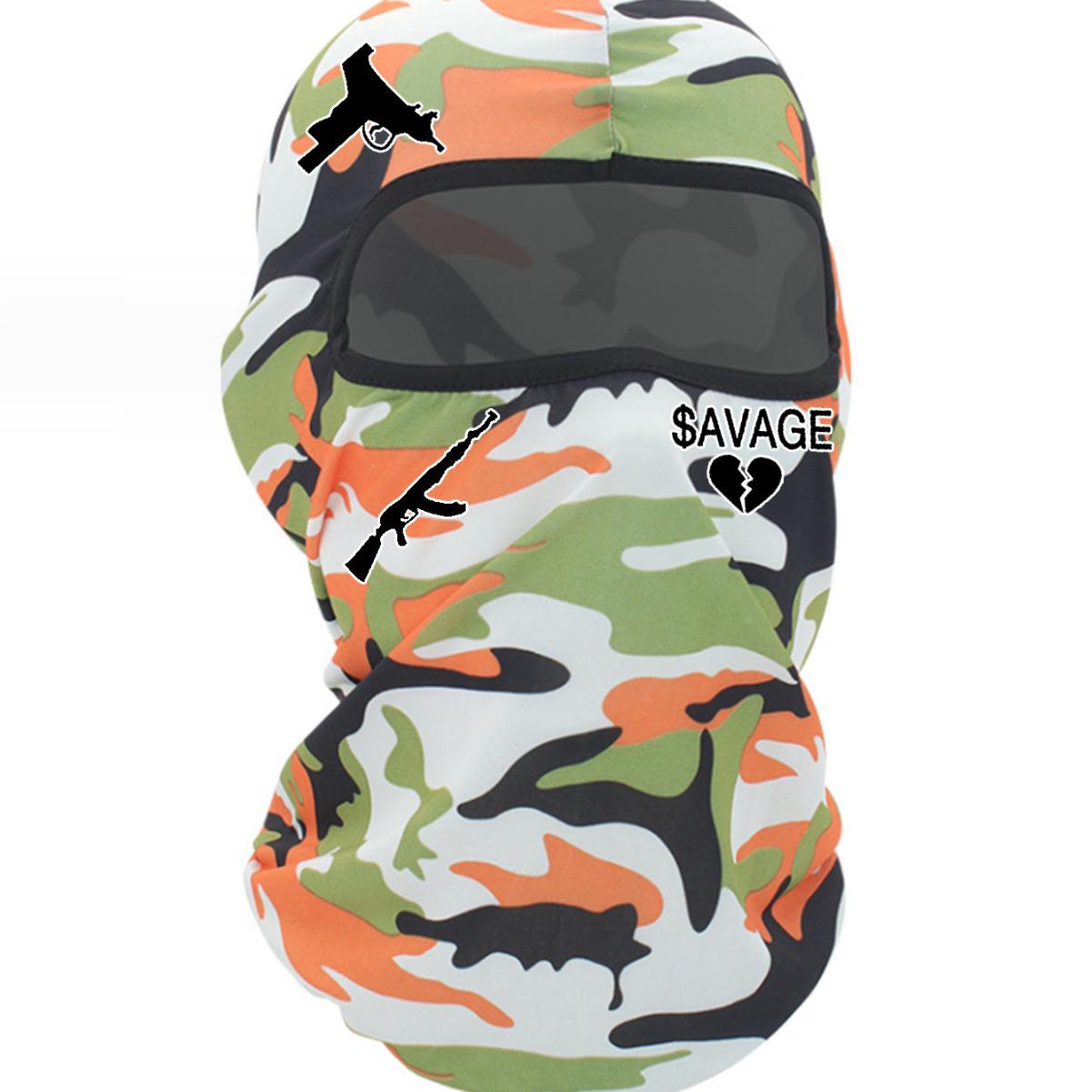 

Cross-Border AK47 Print Cycling Cap - Single Hole Design One Size