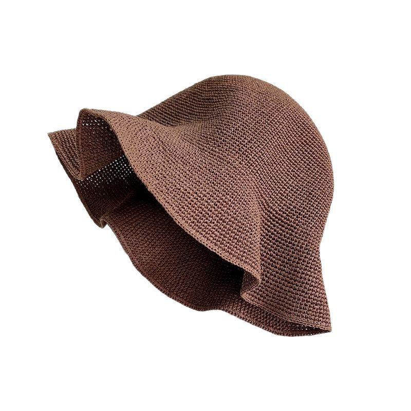 Simple Casual Fisherman Hat With Wide Brim Sun Protection For Beach And Vacation