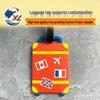 Portable Orange Airplane Suitcase Tag - Soft Rubber Luggage ID Tag