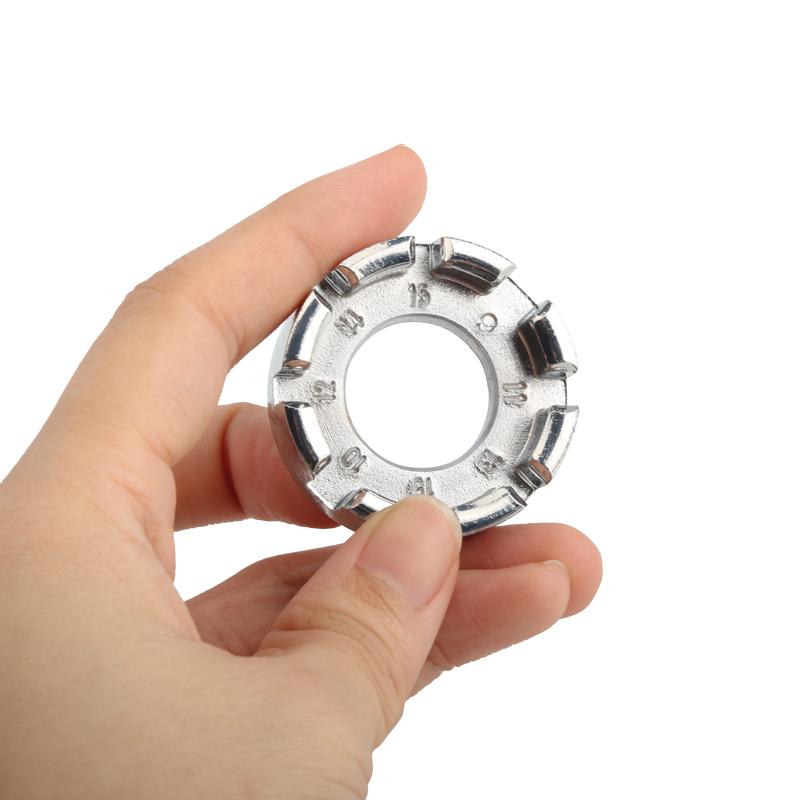Bike Spoke Nipple Wrench Portable Hand Bicycle Wheel Rim Adjuster Spanner 8 Way Durable MTB Repair Tool Cycling Accessories