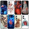 Medical Human Organs Meridian Art Case For OPPO Reno 10 8 Pro 4 5 6 7 Lite 8T 4Z 5Z OPPO Find X6 Pro X2 X3 Neo X5 Lite Cover