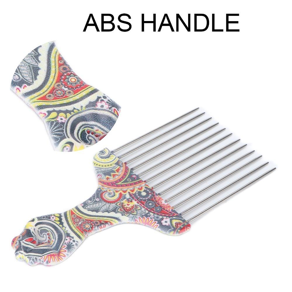 2PCS Stainless Steel Afro Hair Comb Wide Tooth Design Wide Tooth Comb  Curly Hair