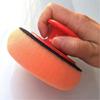 Polishing Sponge With Handle, Microfiber Hand Polishing Sponge1set-orange