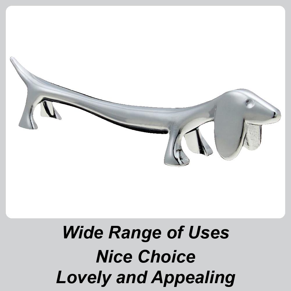 Dachshund Dog Chopstick Holder Stainless Steel Spoon Rest Shelf Fork Storage Rack Dog-Shape Chopsticks Kitchen Utensil Stand