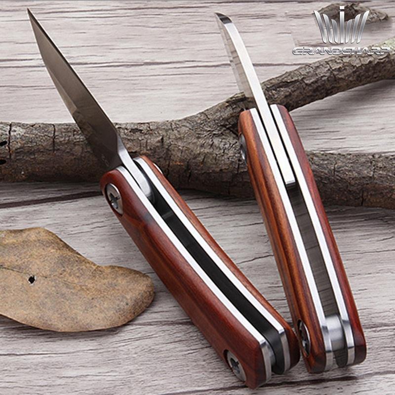 Folding Knife Portable Stainless Steel Folding Blade Knife Survival Hunting Camping Knife Mini