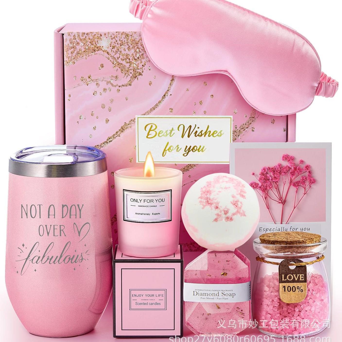 

1 комплект подарочный набор лаванда/роза 16 унций яичная чаша ароматизированное мыло свеча подарок на день матери для подруги на день рождения 21*21*10