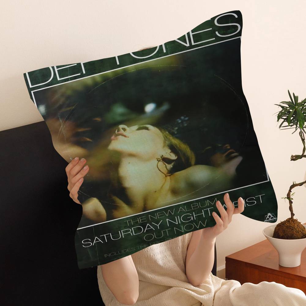 Hip Hop Singer Star Deftones Pillow Anime Pillow Sofa Bed Head Pillow Cover Cushion Cover 45x45 Cm Fashion