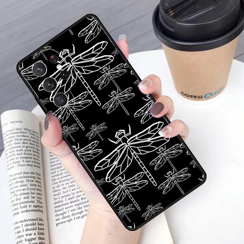 Dragonfly Pattern phone case Cover For Samsung Galaxy S24 S25 Ultra S21 S22 Ultra S10E Note 10 Plus Note 20 FE S23