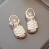 New Summer Closed-toe Sandals for Girls, Soft Comfy Anti-slip Kids Beach Shoes