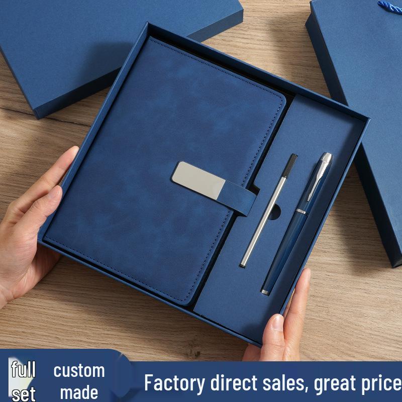 Customized Business Notebook Gift Set with Logo - Premium Cross Diary for Enterprise Office