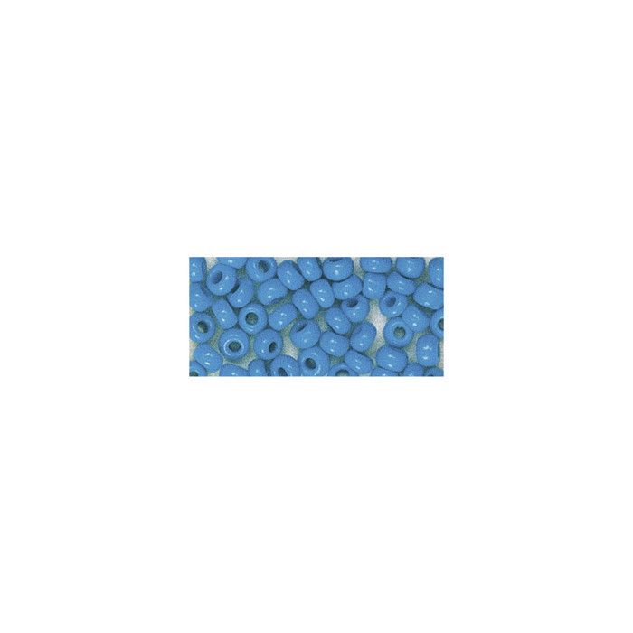 Perle rocaille 2,6 mm opaque Bleu clair 17 g