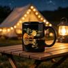 Haushaltsküchen-Grundausstattung Mondschein-Melodie Keramiktasse, 11oz 15oz Mondbeschienener Fluss Kaffeetasse Elegante Heißgetränke Tasse für Bürogebrauch Geschenk Liebhaber