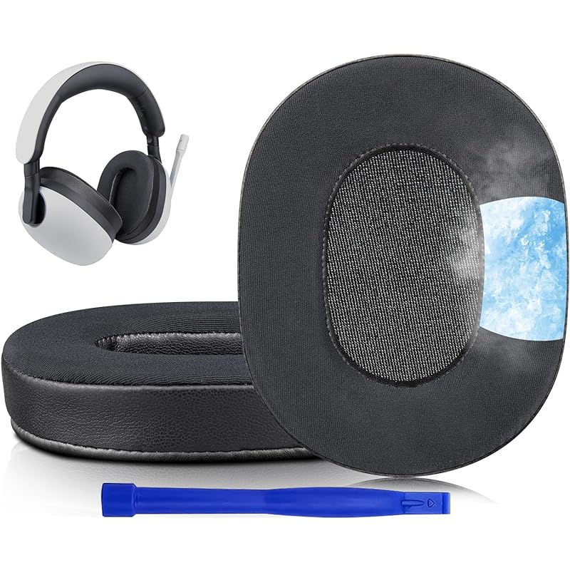 

SOULWIT cooling gel pad ear pads for Sony Inzone H7(WH-G700)/H9(WH-G900N) for headset exchange ear cushion noise isolation foam ear cup ice silk head