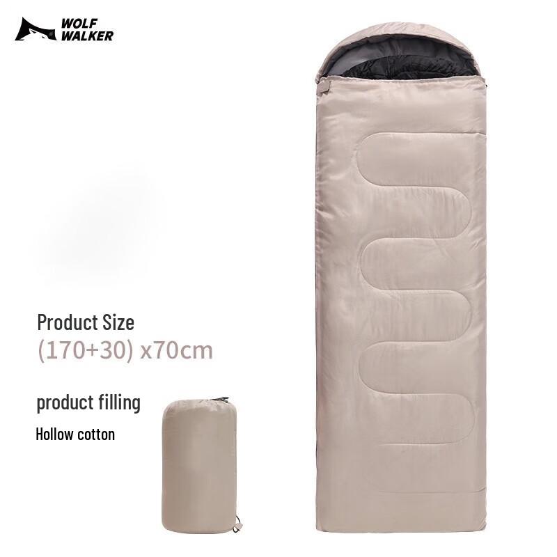 Wolf Walker Adult Envelope Camping Sleeping Bag