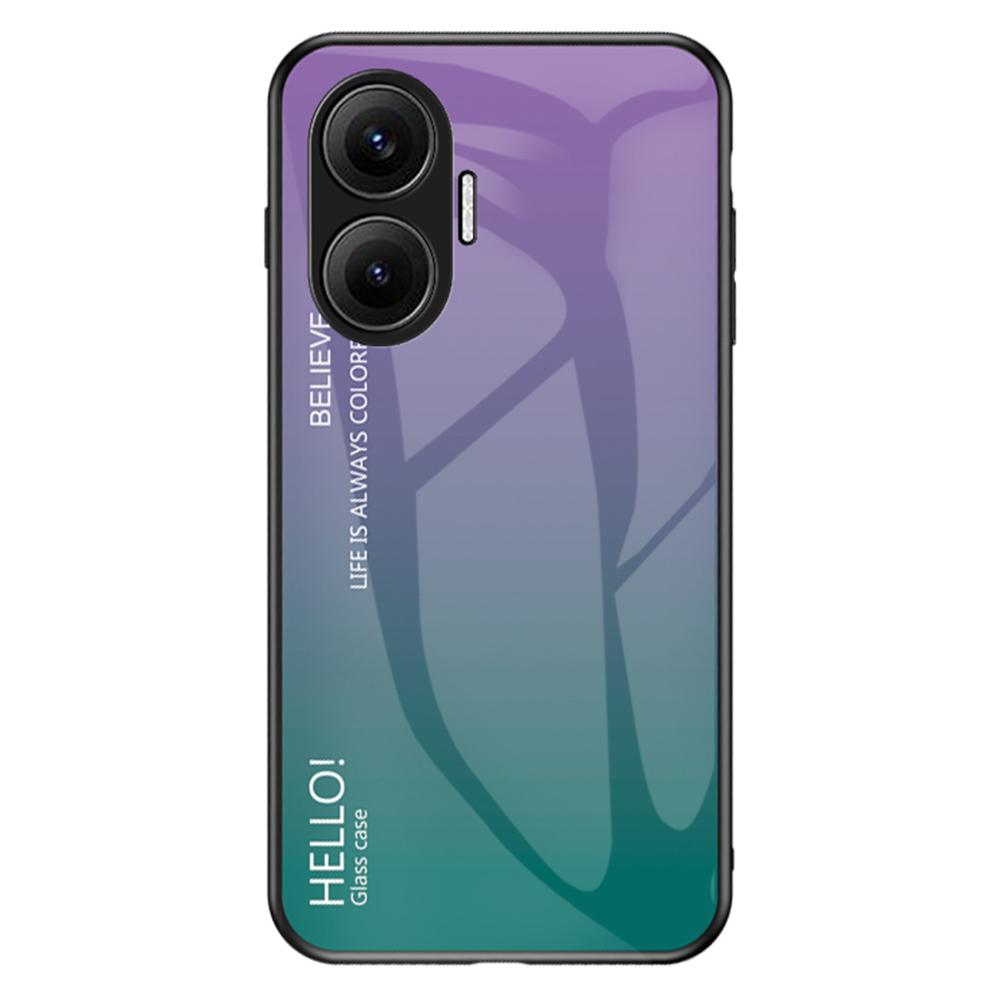 For Xiaomi Poco F7 5G/Redmi Turbo 4 Pro 5G Case Anti-Scratch Tempered Glass+PC+TPU Phone Cover