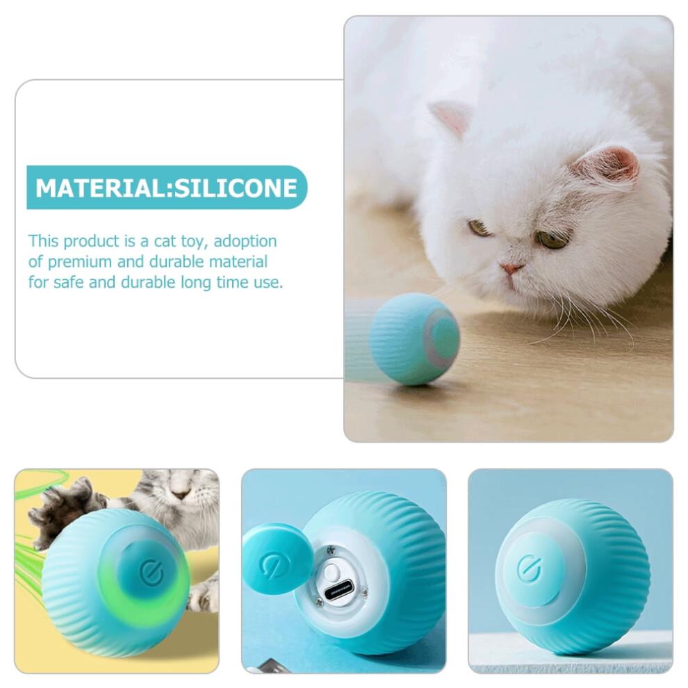 3 Pieces Toys Catnip Toy Kitten Ball Toy Intelligent Cat Teaser Ball Portable Silica Gel