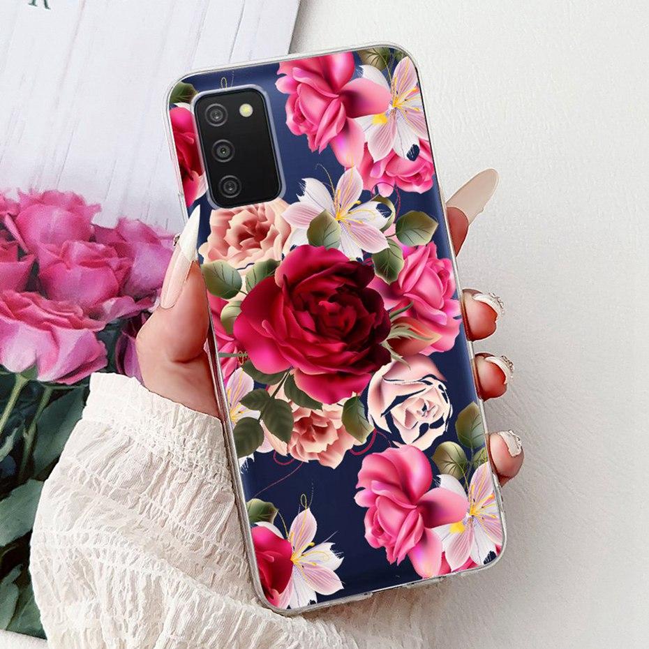 Cute Painting Phone Case For Samsung Galaxy A03s Soft Silicone TPU Back Covers For Samsung A03S SM-A037F A037G Cases Bumpers