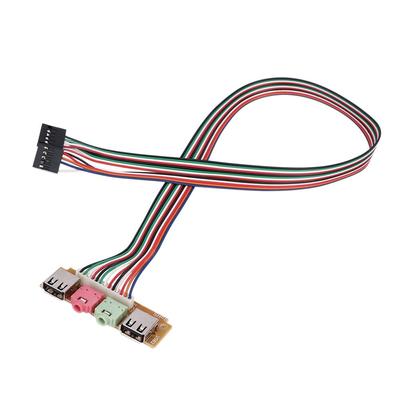 Ports USB Audio Port Computer Case Panel Audio Jacks Port Front Panel Motherboard Expansion Card