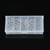 200Pcs Stainless Steel Fishing Split Rings Bait Lure Solid Loop Tackle Tool Kit